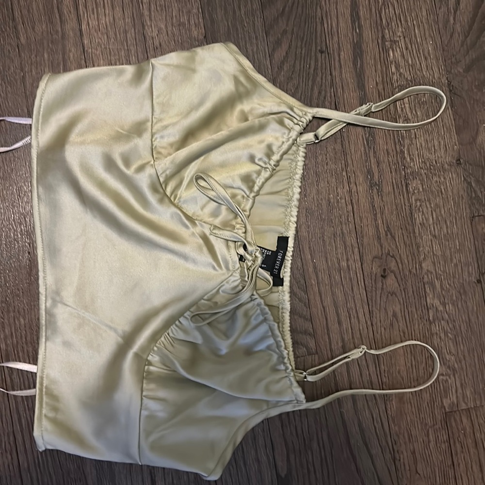 Silk Cropped Summer Top